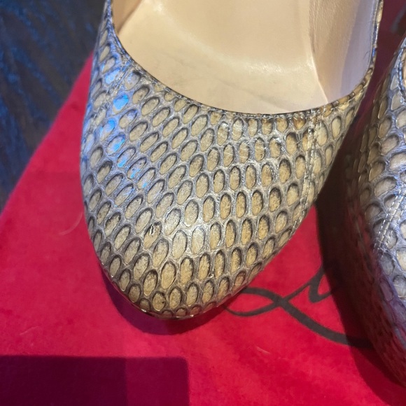 Christian Louboutin size 40 1/2 Python platforms - Picture 10 of 11